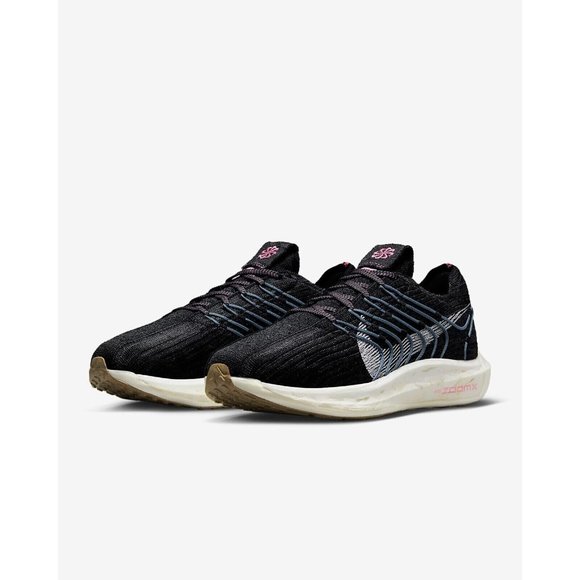 NIKE WOMEN PEGASUS TURBO NEXT NATURE RUNNING SHOES Black/White DM3414-004 Size 6 - Picture 1 of 6